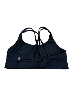 Lululemon Energy Bra Size 10 Black Yoga Run Athleisure